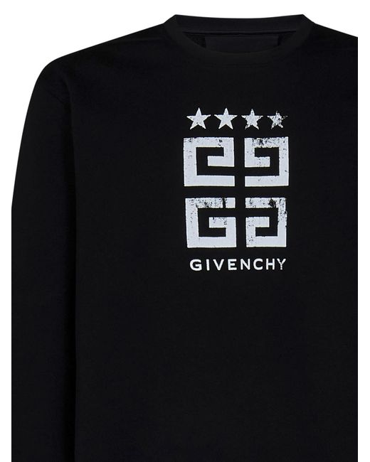 Givenchy Black 4g Stars Sweatshirt for men