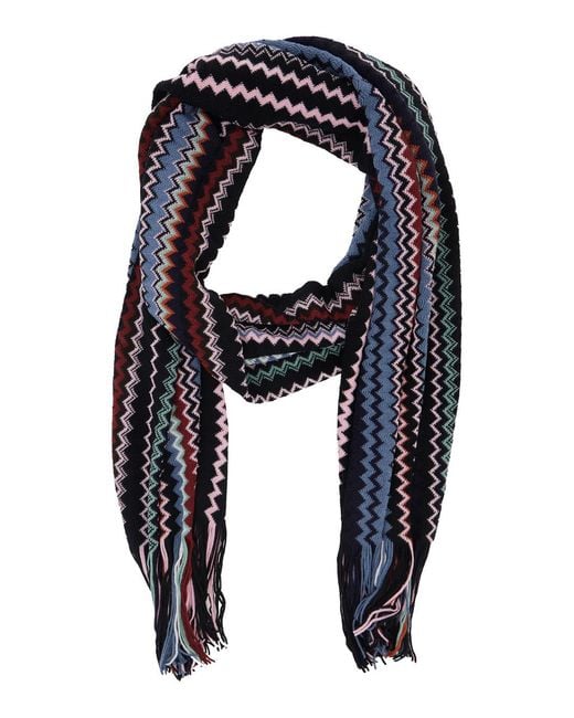 Missoni Black Scarf Tech Fabric Acrylic