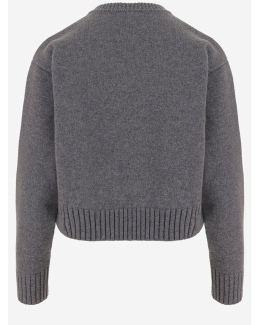 Patou Gray Sweater Wool And Cashmere