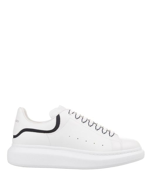 Alexander McQueen White Oversized Sneakers With Insert On Heel for men