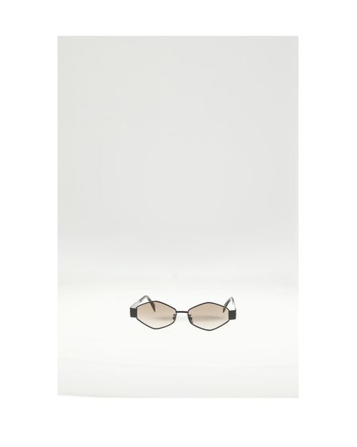 Céline White Sunglasses Triomphe Metal 02-Gradient/Gradient