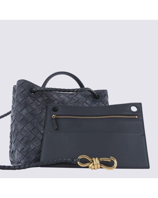 Bottega Veneta Black Leather Lets Go Little One Top Handle Bag