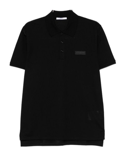 Givenchy Black Cotton Polo Shirt for men