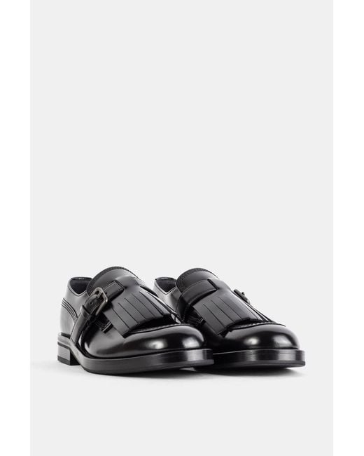 Church's Black Derbies Piper En Cuir De Veau Poli Noir Flat Shoes