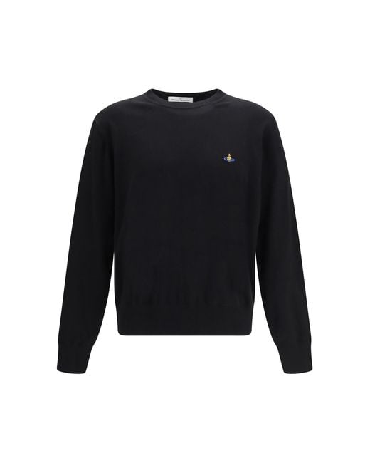 Vivienne Westwood Black Alex Sweater Cotton; Kashmir/Capra Hircus for men