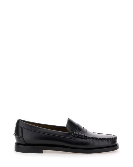 Sebago Black Pull-On Loafers
