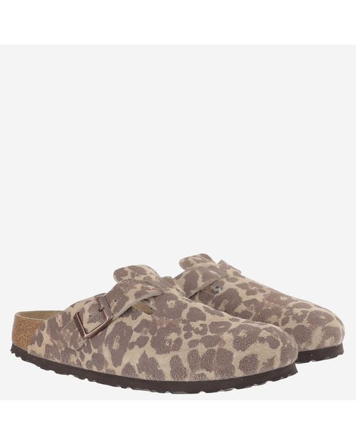 Birkenstock Brown Clogs Boston Suede Leather Sandal