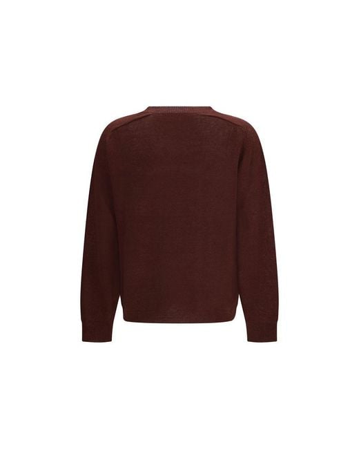 Our Legacy Brown Linen Sweatshirt for men