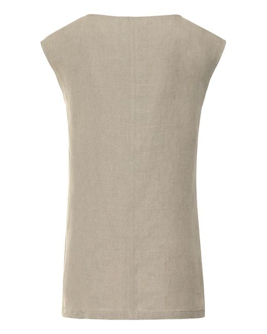 Max Mara Natural Blouse Colimbo Linen Blouses
