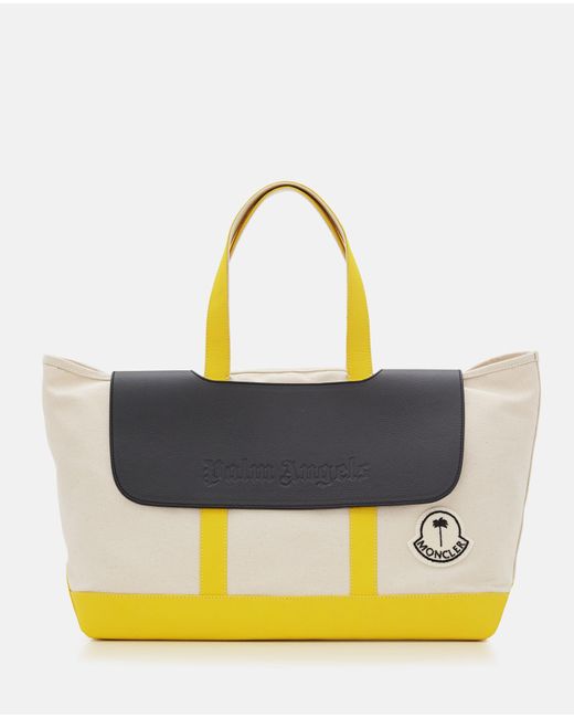 Moncler Genius Yellow Tote Bag X Palm Angels for men