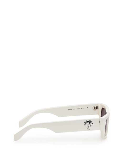 Palm Angels White Sutter Sunglasses
