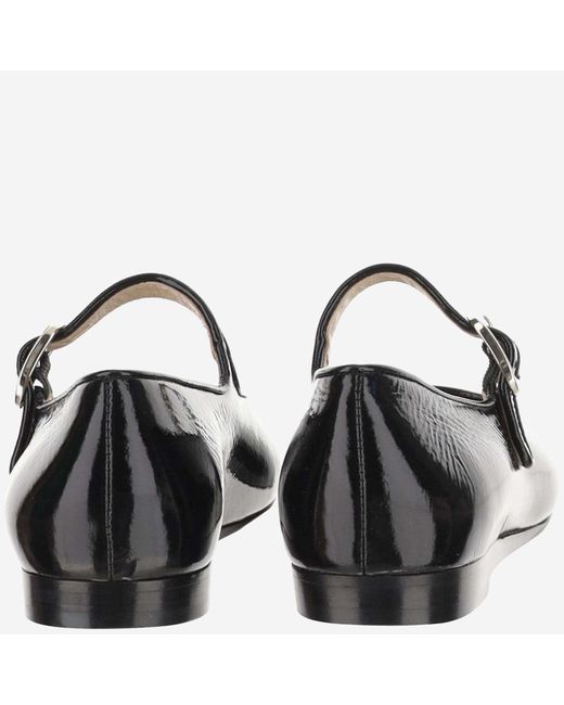 Le Monde Beryl Leather Mary Jane Ballet Flats in Black | Lyst