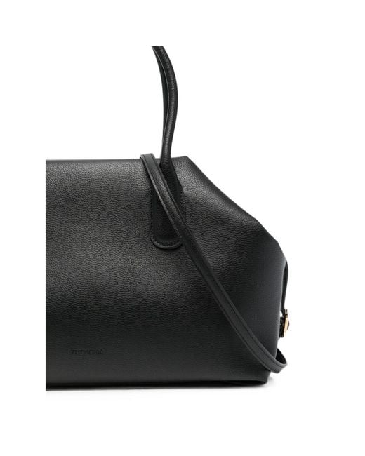 THEMOIRÈ Black Tote Bag Calf Leather