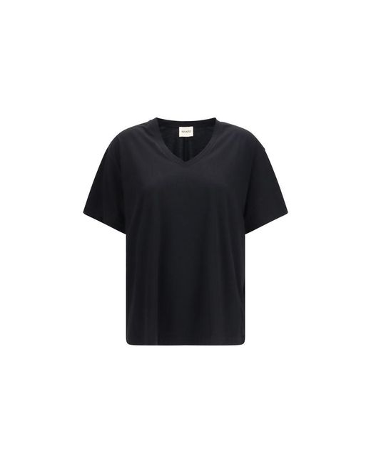 Khaite Black Cotton T