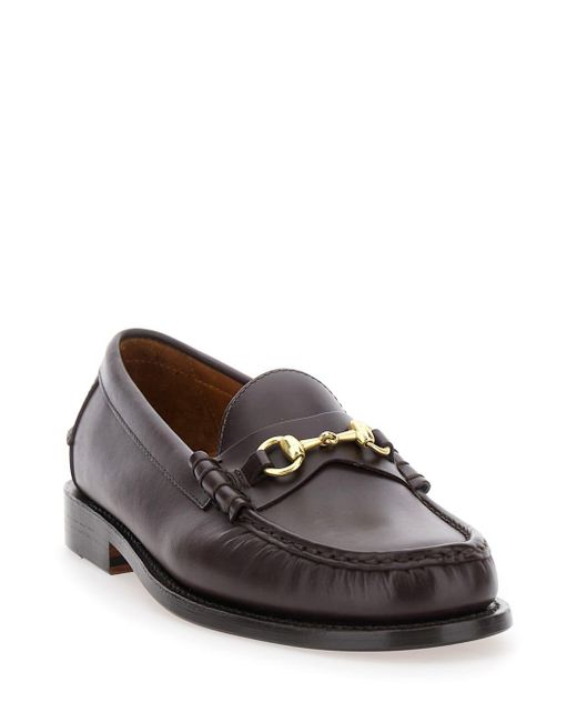 Sebago White Joe Modena Bordeaux Pull-On Loafers With Horsebit Detail for men
