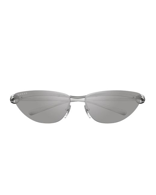 Lineas Gucci Gucci Gucci Gg1701S Linea Horsebit 002 Sunglasses in Gray | Lyst