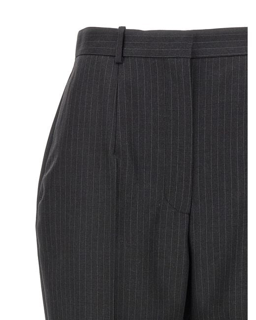 McQueen Gray Pinstripe Pants