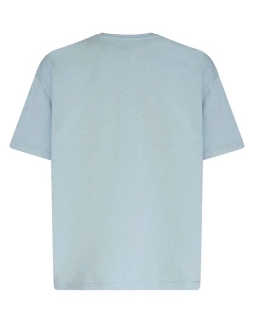Etro Blue Crew-neck Cotton T-shirt for men
