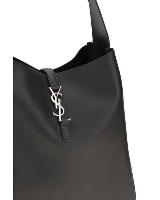 Saint Laurent Black Le 5 À 7 Large Shoulder Bag