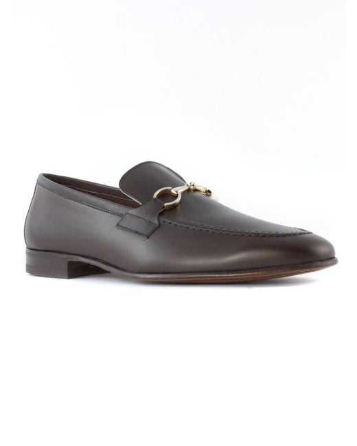 BERWICK  1707 Brown Leather Loafer for men