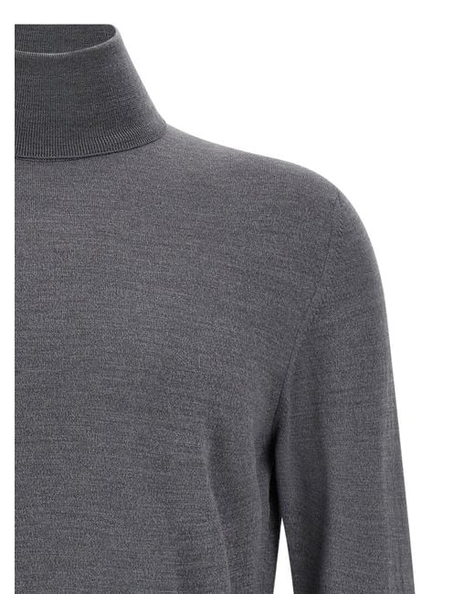 Zanone Gray Dv Sweater for men