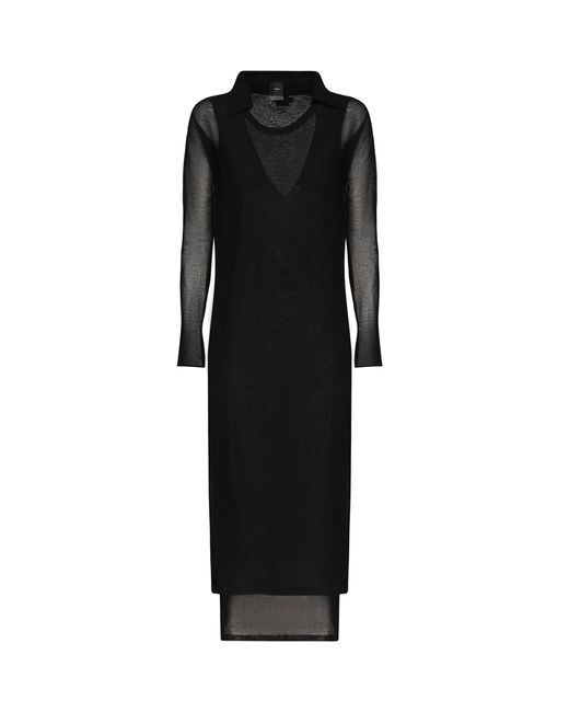 Pinko Black Midi Dress