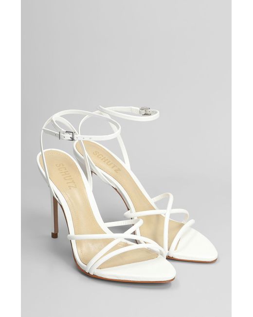 SCHUTZ SHOES White Sandals