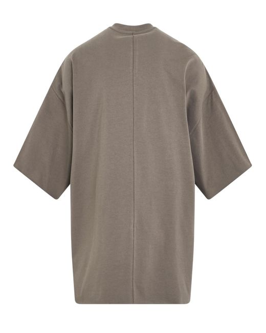 Rick Owens Gray Grey Tommy Organic Cotton T-shirt for men