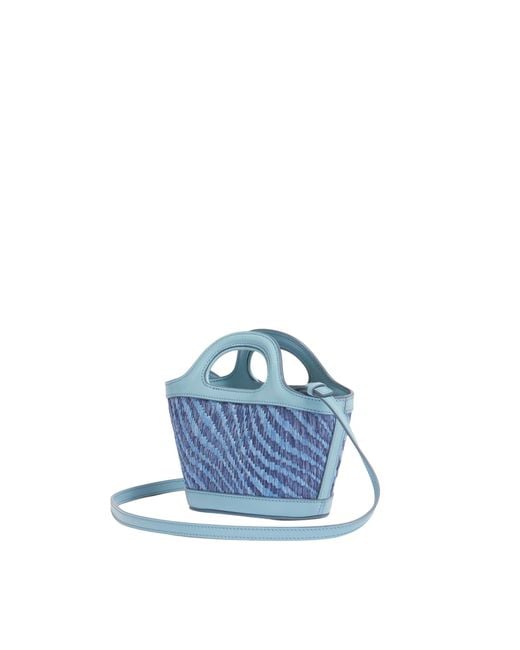 Marni Blue Handbag Tropicalia Micro Raffia Vivid Body: Polyamide Handbags