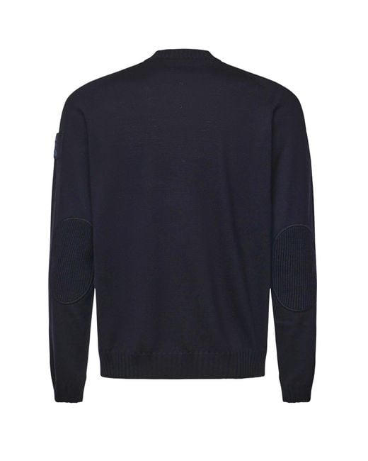 Premiata Blue Wool Sweater for men