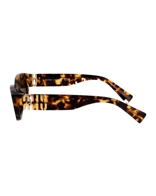 Miu Miu Brown Sunglasses 0Mu B04S Acetate