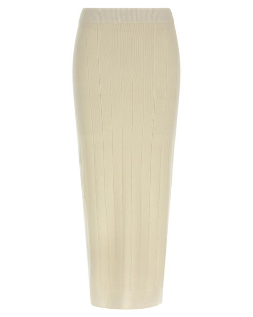Max Mara White 'Sante' Skirt