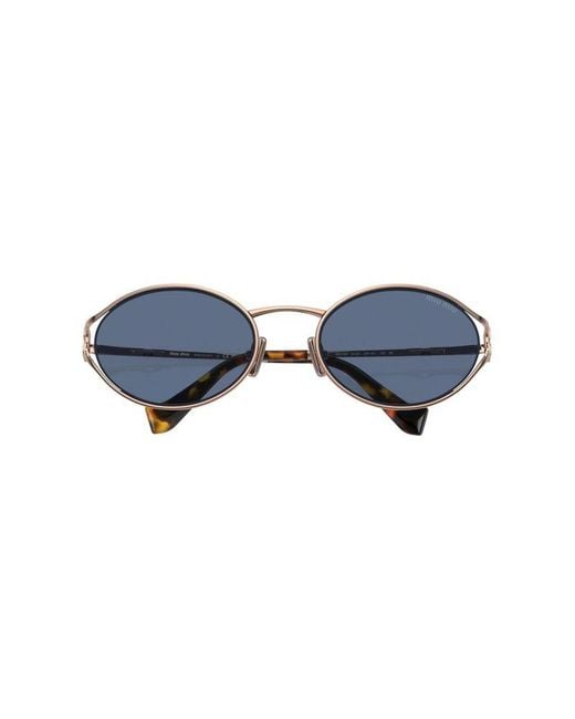 Miu Miu Metallic Miu Sunglasses- Metal (Other) Eyewear