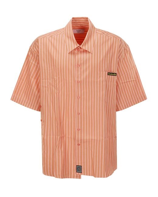 Martine Rose Orange Wrap Shirt
