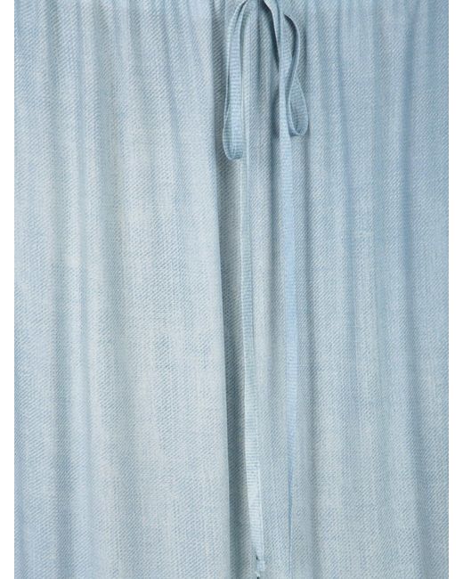 Ermanno Scervino Blue Wide Leg Pants