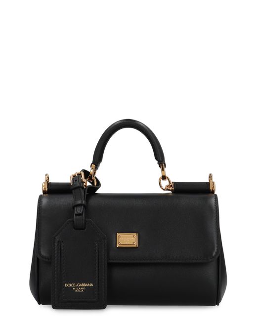 Dolce & Gabbana Black Handbag My Sicily Calf Handbags