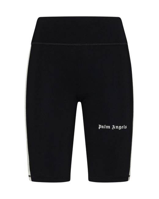 Palm Angels Blue Training Track Jersey Shorts