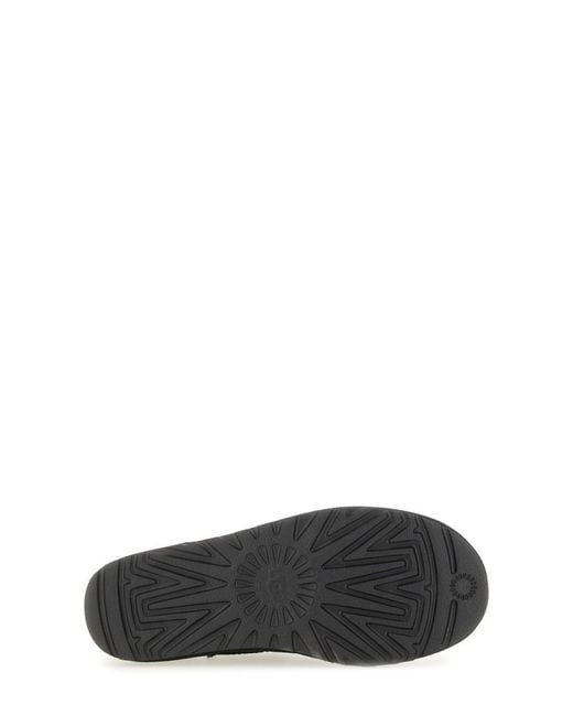 Ugg Black Boots Classic Micro Leather