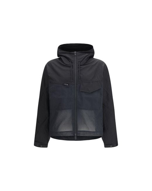Y-3 Blue Cotton Shell Jacket Clothing for men