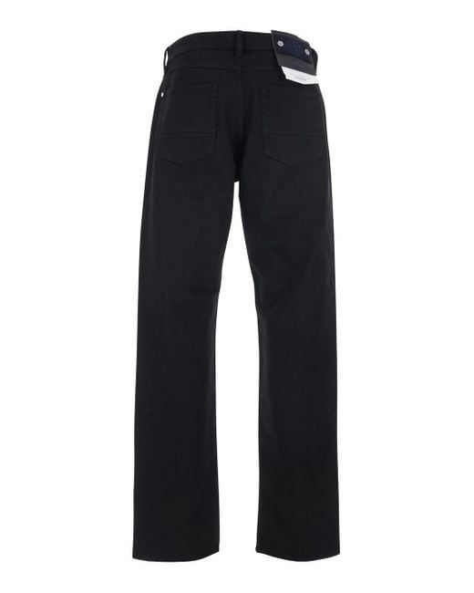 Stone Island Blue Jeans With Belt Loops And Logo Patch On The Rear for men