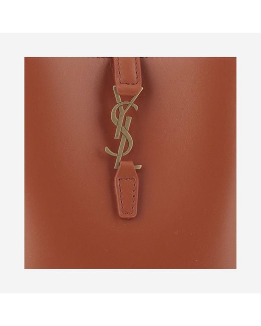 Saint Laurent Brown Le 37 Mini Glossy Leather Bag Calfskin Shoulder
