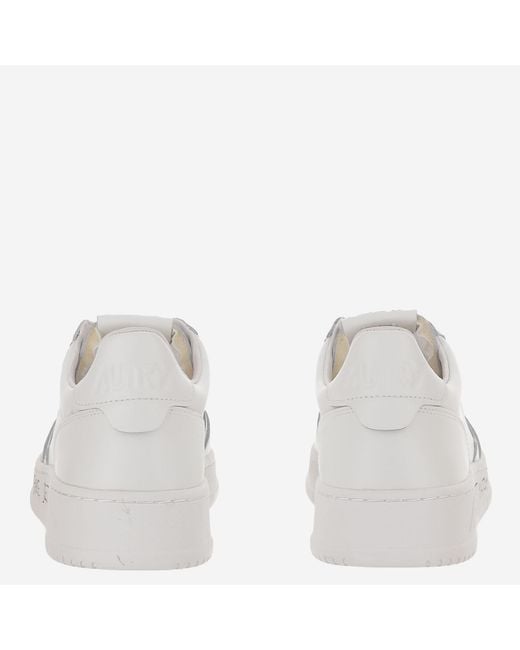 Autry White Sneakers Medalist Low Leather Trainers for men