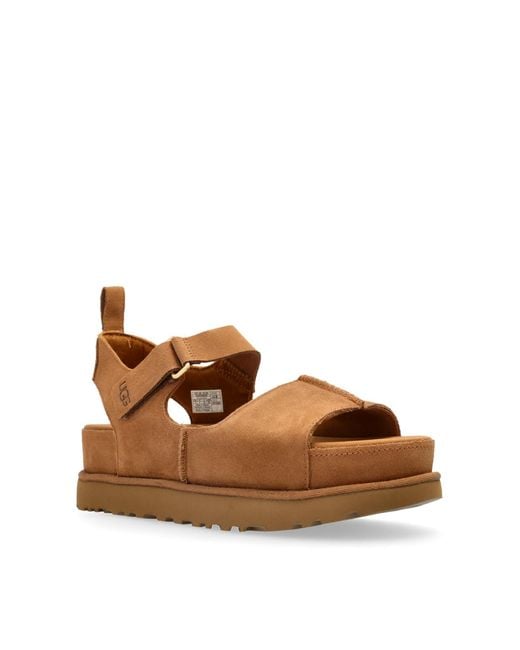 Ugg Brown Goldenstar Hi Sandals Shoes