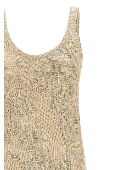 Brunello Cucinelli Natural Linen Long Dress