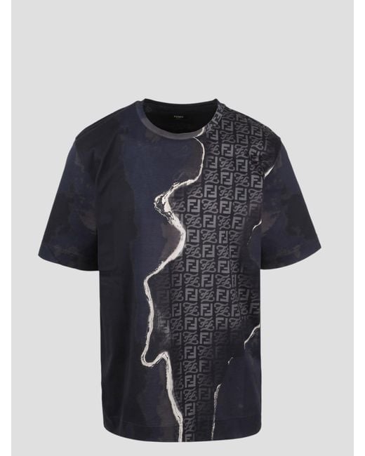 Fendi Black Earth T-shirt for men