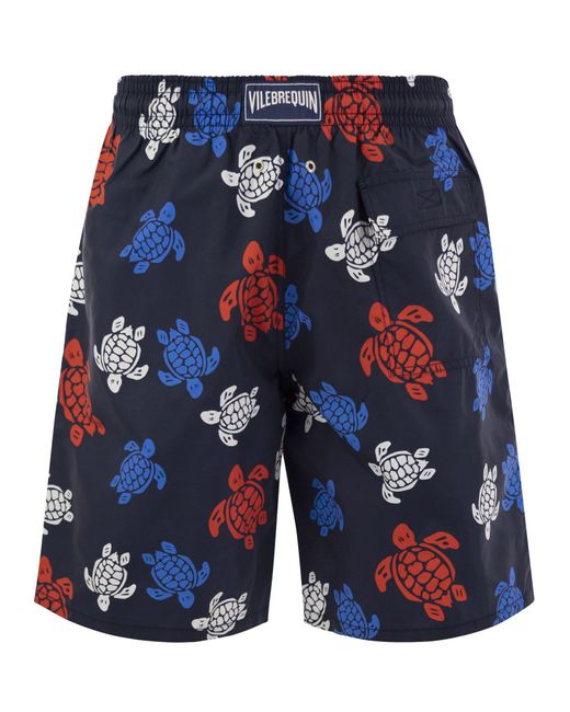 Vilebrequin Blue Tortues Multicolores Swimming Shorts for men
