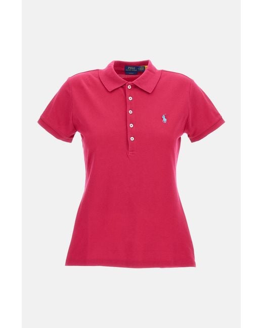 Polo Ralph Lauren Pink Julie Polo Slim Short Sleeve Polo Shirt
