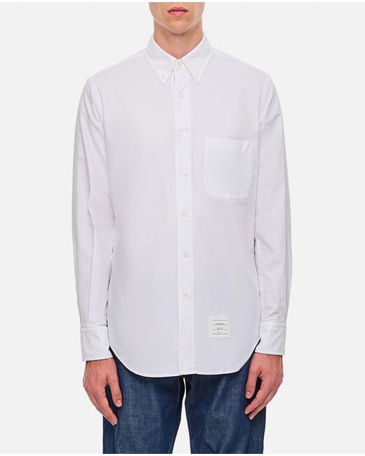 Thom Browne White Classic Cotton Shirt for men