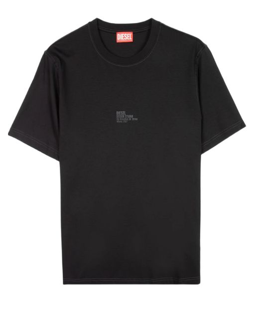 DIESEL Black T-Shirts And Polos for men
