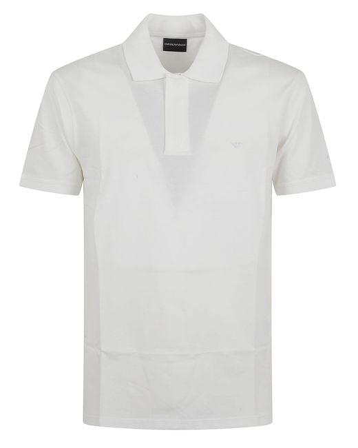 Emporio Armani White Polo Shirt for men